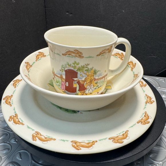 2002 Royal Doulton for Kids Bunnykins Cup Bowl Plate 3pcs - Picture 10 of 10